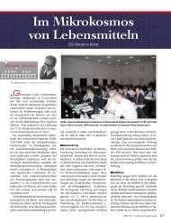 Im Mikrokosmos von Lebensmitteln - mcongressconsult.com