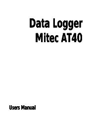 Mitec AT40 manual - Mitec Instrument AB