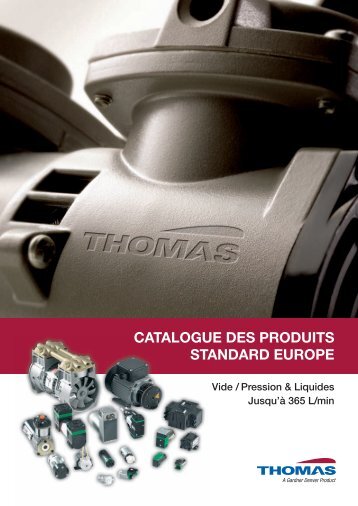 CATALOGUE DES PRODUITS STANDARD EUROPE - Rtpumps.ch