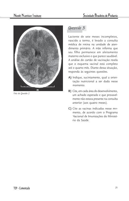 TEP 2010 - Sociedade Brasileira de Pediatria