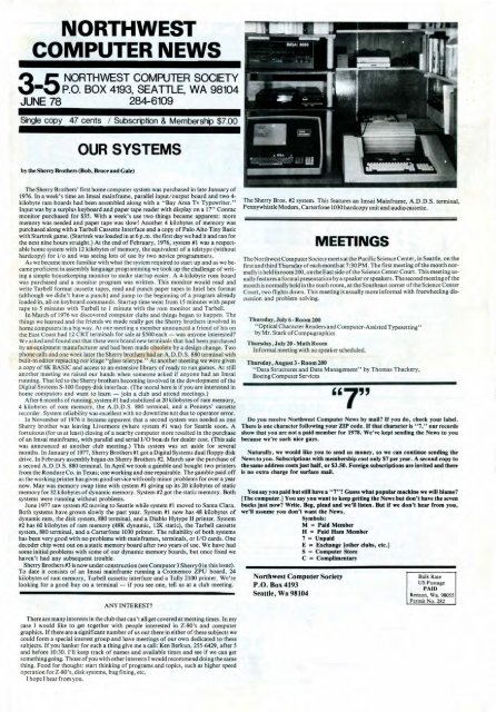 June 1978 - The SWTPC Computer Documentation Repository