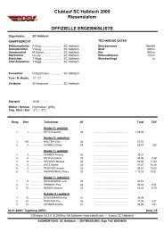 Clublauf SC Halblech 2009 Riesenslalom OFFIZIELLE ...