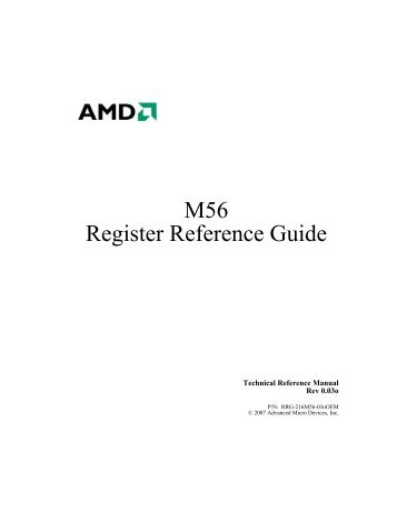 M56 Register Reference Guide - X.Org