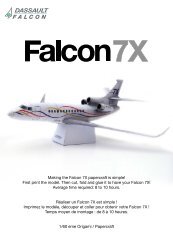 Making the Falcon 7X papercraft is simple! First ... - Dassault Aviation