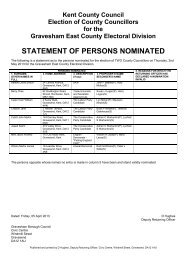 statement of persons nominated - Gravesham Borough Council