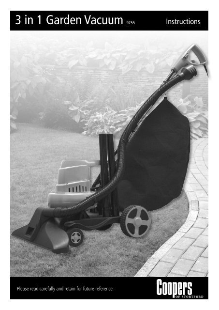 Coopers 3 in 1 outlet garden vacuum