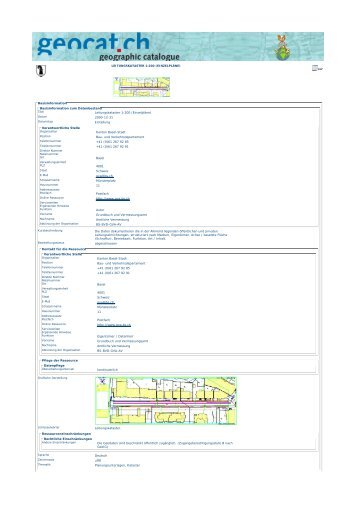 LEITUNGSKATASTER 1:200 (EINZELPLÃNE) - Stadtplan - Basel ...