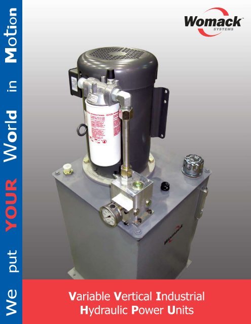 Variable Vertical Industrial Hydraulic Power Units - Womack ...