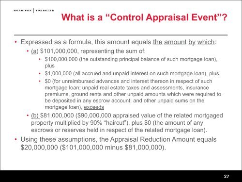 A/B Tranching of Commercial Real Estate â Secured Loans: An ...