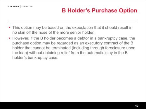 A/B Tranching of Commercial Real Estate â Secured Loans: An ...