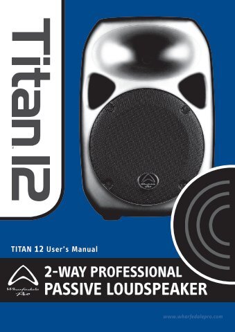 Titan 12 PASSIVE Manual - Wharfedale Pro