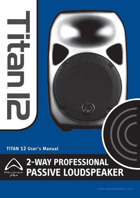 Titan 12 PASSIVE Manual - Wharfedale Pro