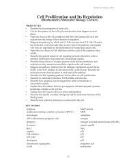 Cell Proliferation and Its Regulation - UCSF Biochemistry ...