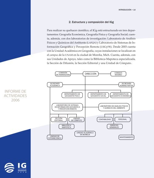 3er. Informe de Actividades - Instituto de GeografÃ­a - Universidad ...