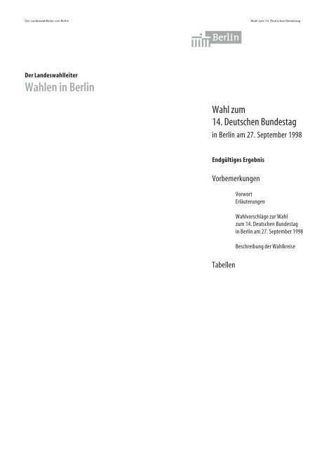 Wahlen In Berlin