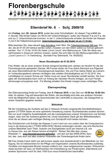 Elternbrief 6 - Schj. 09-10-1 - Florenbergschule Pilgerzell