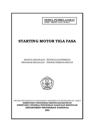 Starting Motor 3 Fasa - e-Learning Sekolah Menengah Kejuruan