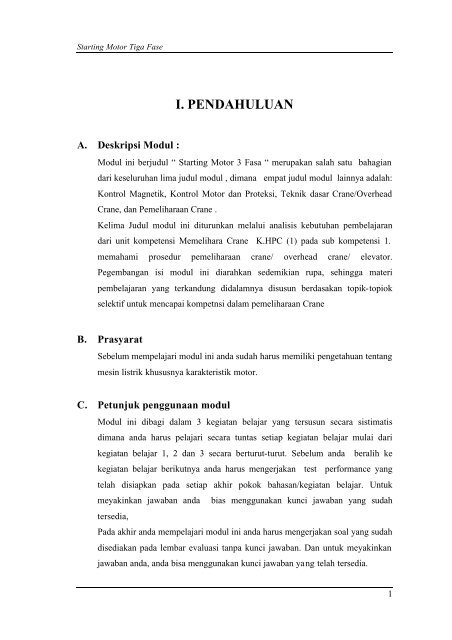 Starting Motor 3 Fasa - e-Learning Sekolah Menengah Kejuruan