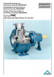 Standardized chemical pump in technical ceramic ... - Friatec