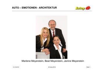 AUTO â€“ EMOTIONEN - ARCHITEKTUR Marlene Meyerstein, Beat ...