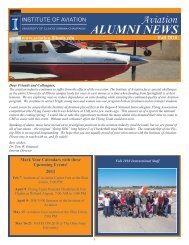 ALUMNI NEWS - Institute of Aviation