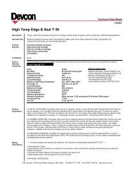 Technical Data Sheet - Devcon