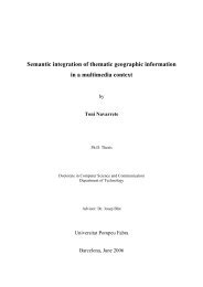 Semantic integration of thematic geographic information in a ...