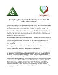 Beverage Supply Group Appointed to Distribute Organic Yeast ...
