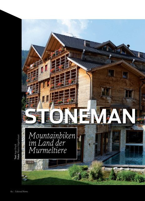 STONEMAN Mountainbiken im Land der Murmeltiere - Hotel Post