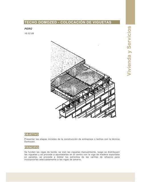 Techo domozed-colocaciÃ³n de viguetas (Peru ) - Ideassonline.org