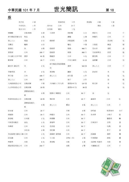 101å¹´7æ - å¤©ä¸»ææå°ç£ä¸»æå