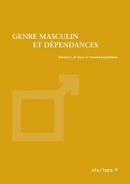 Genre masculin et dÃ©pendances - Addiction Suisse