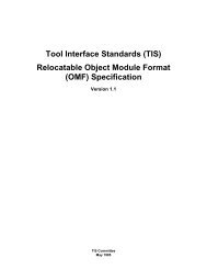 Relocatable Object Module Format (OMF) Specification