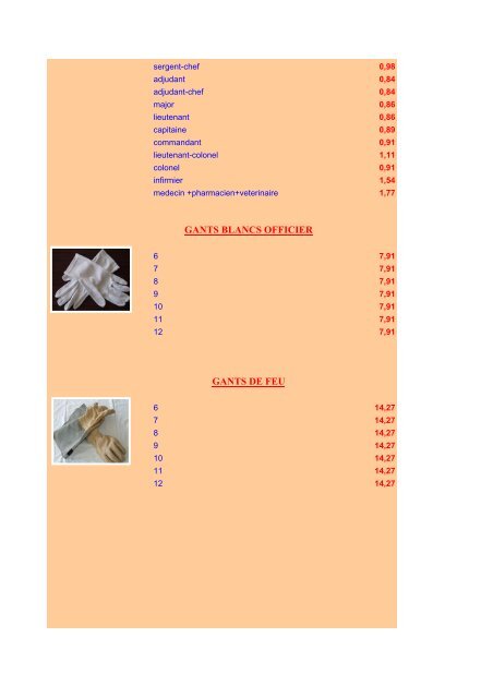 Catalogue Habillement - SDIS14