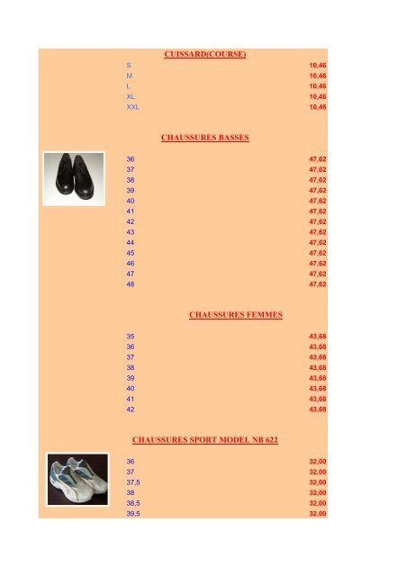 Catalogue Habillement - SDIS14