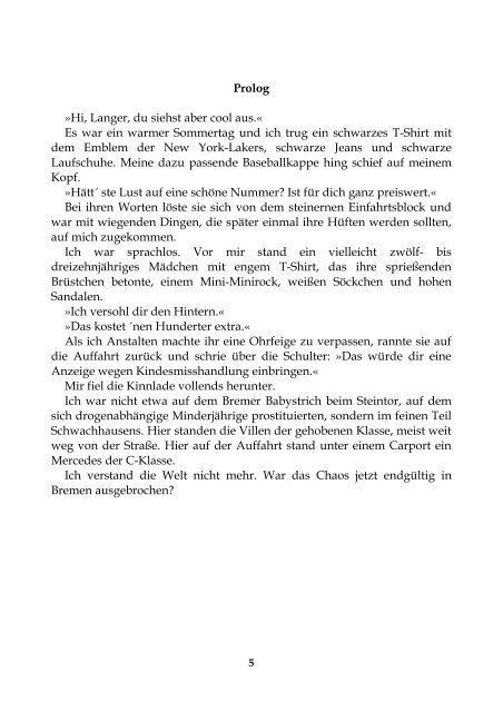 Prolog Hi Langer Du Siehst Aber Cool Aus Es War Klee Krimis