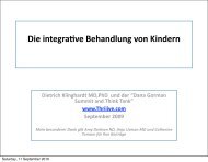 Die integrative Behandlung von Kindern - Klinghardt Academy