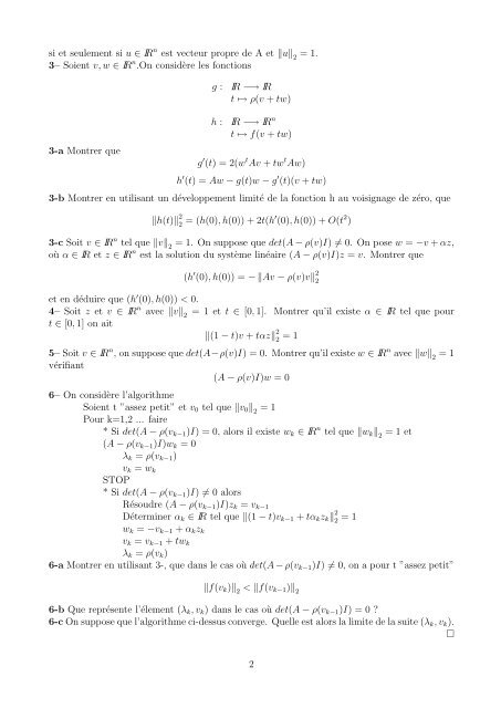 Recueil d'Examens (1997 - 2009) Analyse NumÃ©rique - lamsin