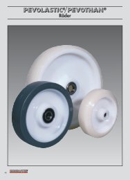 PEVOLASTIC®/PEVOTHAN® wheels and castors ... - Räder-Vogel