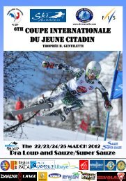 Diapositive 1 - FIS-CIT Arnold Lunn World Cup