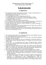 Ausschreibung des BBW (PDF) - TV Derendingen Basketball