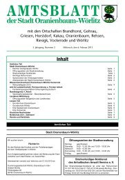 der stadt Oranienbaum-WÃƒÂ¶rlitz - WÃƒÂ¶rlitzer Winkel