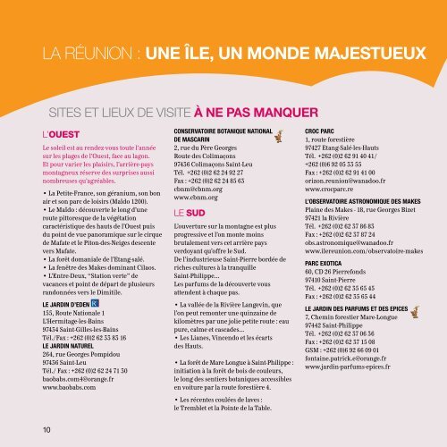 brochure - Ile de La RÃ©union Tourisme