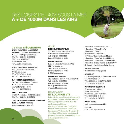 brochure - Ile de La RÃ©union Tourisme
