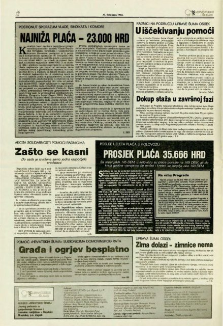 HRVATSKE ŠUME 8 (31.10.1992)