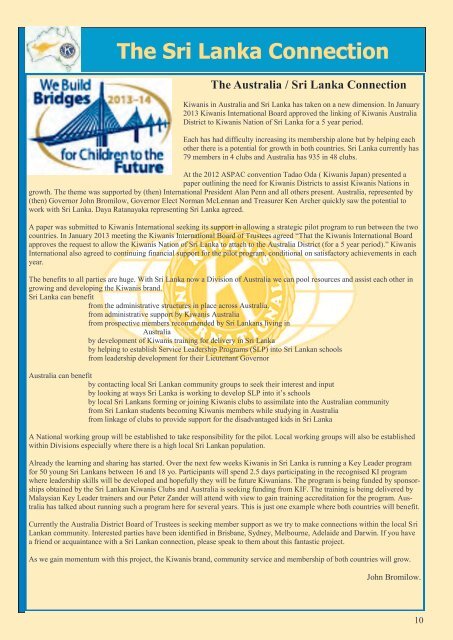 May/June 2013 Official Newsletter of : - Kiwanis