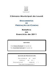 CÃ¢mara Municipal da LousÃ£ Relativo ao ExercÃ­cio de 2011
