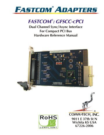 Fastcom: GFSCC-cPCI - Commtech-fastcom.com