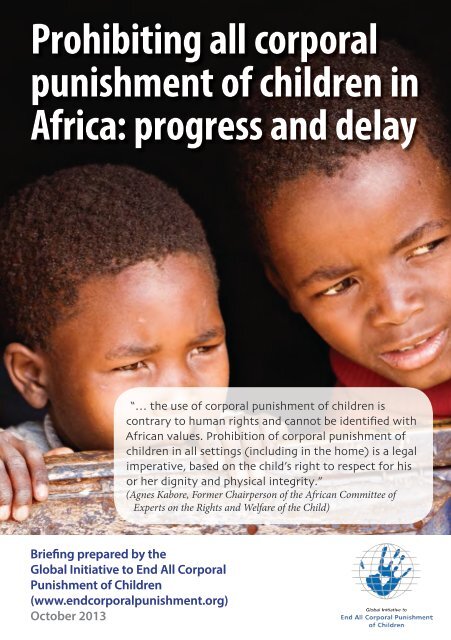 English - Global Initiative to End All Corporal Punishment of Children