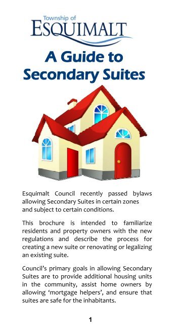 A Guide to Secondary Suites - Township of Esquimalt